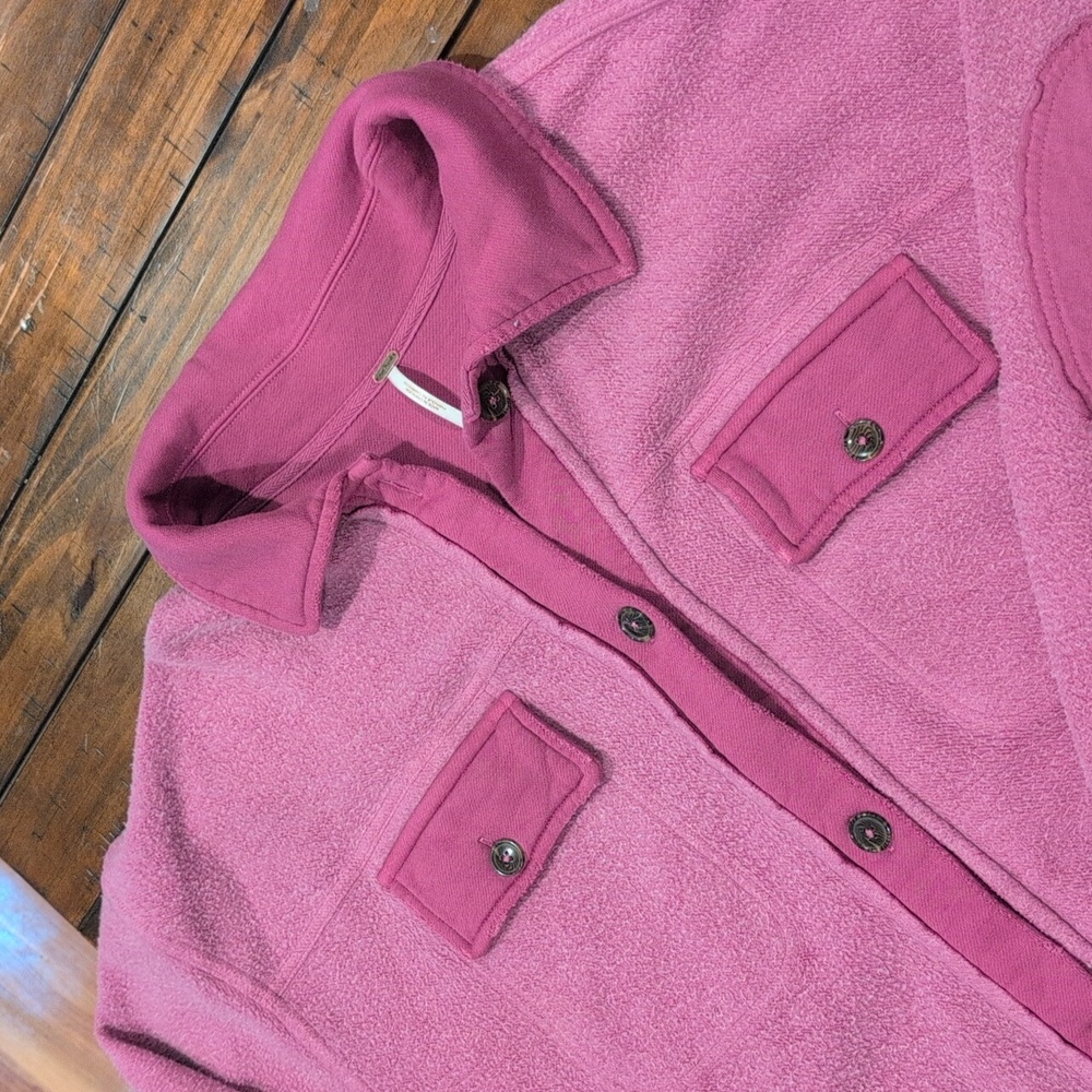 Free People Ruby Shirt Jacket Shacket Dramatic Orchid - Picture 4 of 12